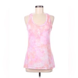 Athleta pink, peach and white tie dye activewear tank